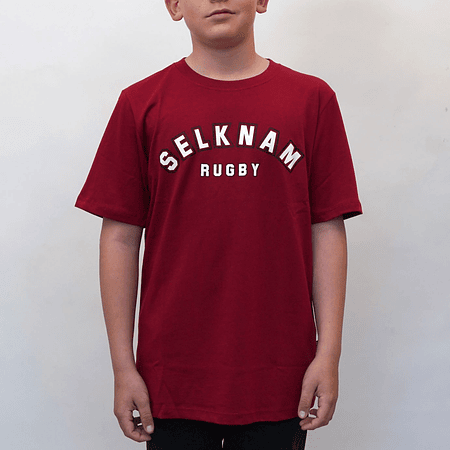 Polera Urbana Selknam Uni Niños ROJA