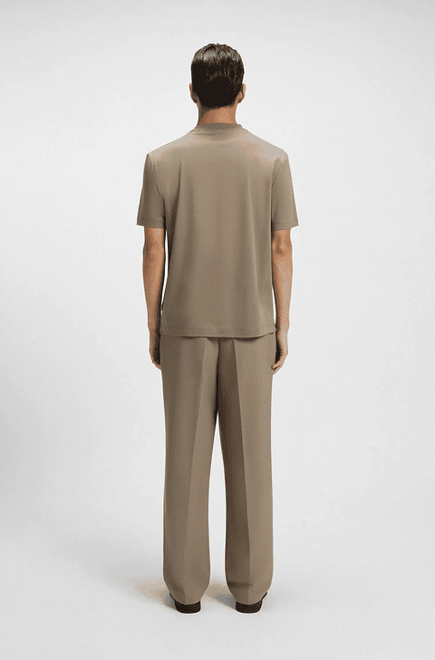 CAMISETA REGULAR FIT DE ALGODÓN CON MONOGRAMA DOUBLE B PLAYERA REGULAR FIT HOMBRE