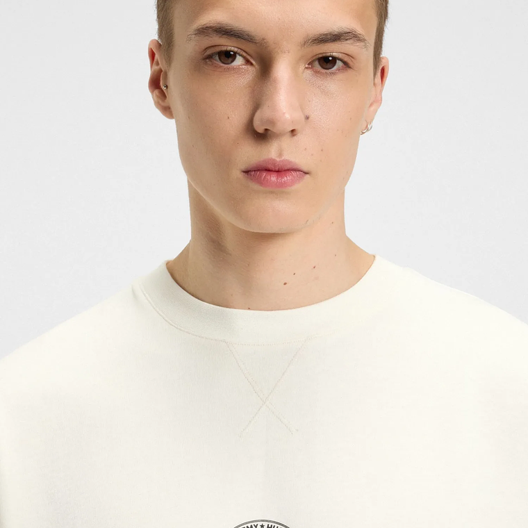 CAMISETA DE PUNTO DE ALGODÓN CON ILUSTRACIÓN DE BOXEO PLAYERA OVERSIZE FIT HOMBRE 4