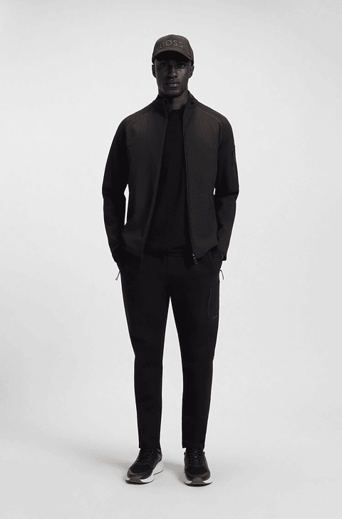 SUDADERA REGULAR FIT CON CREMALLERA Y DETALLES REFLECTANTES DECORATIVOS SUDADERA REGULAR FIT HOMBRE