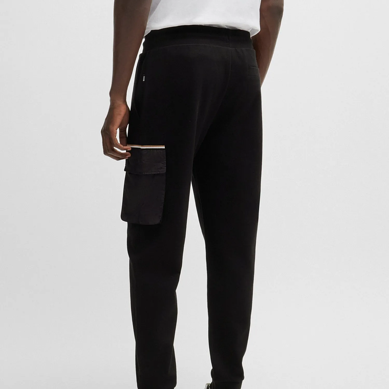 PANTALONES DE SUDADERA REGULAR FIT DE ALGODÓN CON BOLSILLOS EN CONTRASTE HOMBRE 4