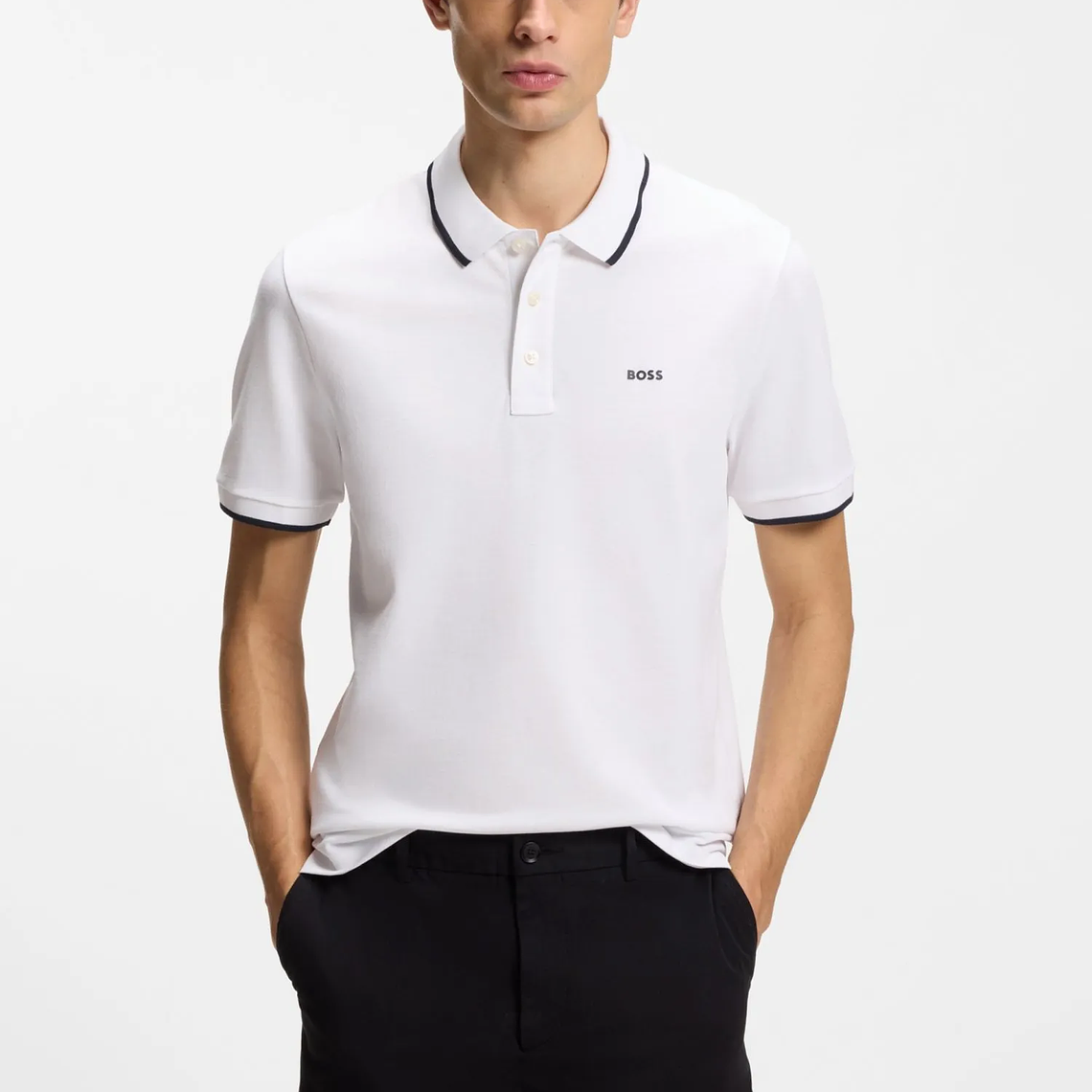 POLO DE PIQUÉ DE ALGODÓN CON DETALLES EN CONTRASTE POLO REGULAR FIT HOMBRE 4