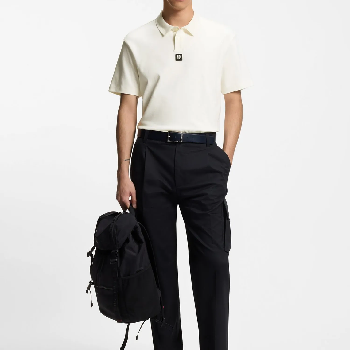 POLO DE PIQUÉ DE ALGODÓN CON MONOGRAMA DOUBLE B POLO REGULAR FIT HOMBRE 2