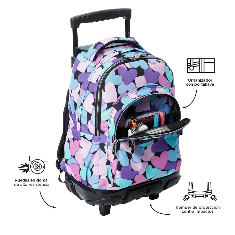 Maleta para Niña con ruedas Porta PC 15.4