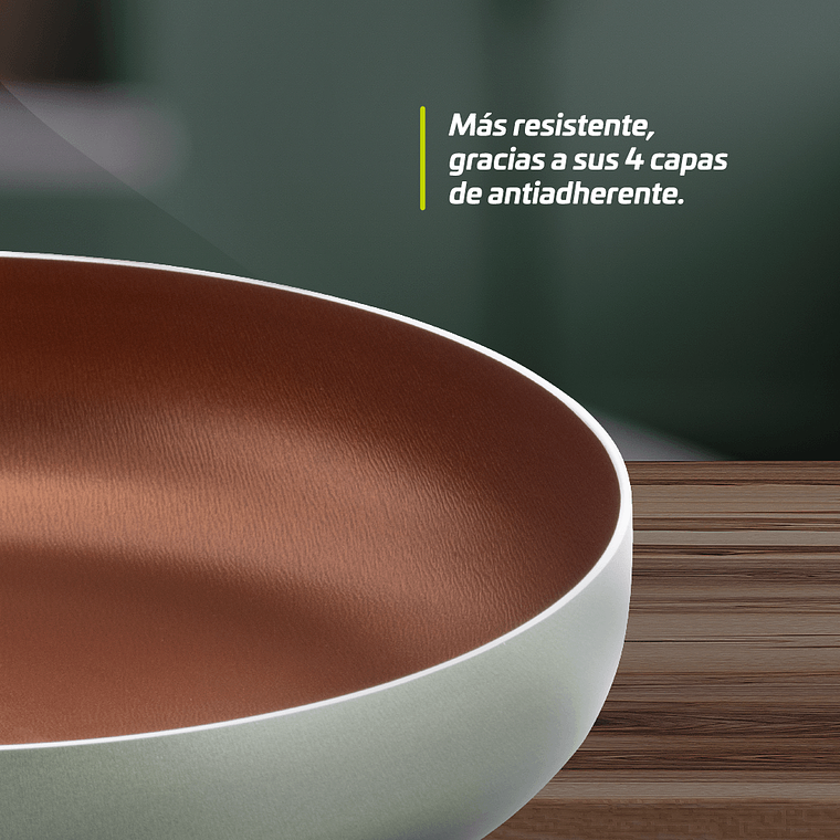 Sarten en Cuarzo con Tapa de Vidrio marca Universal 8