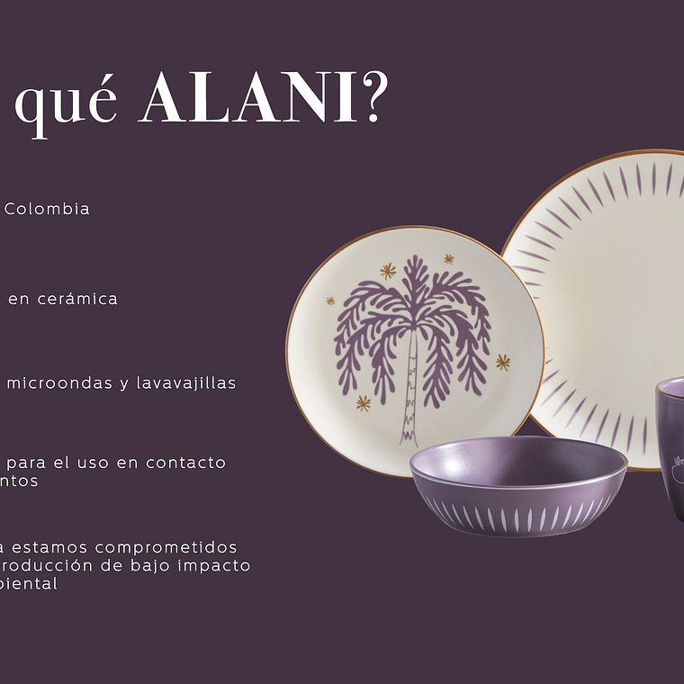 Vajilla Corona Alani 4 Puestos 16 Piezas 4