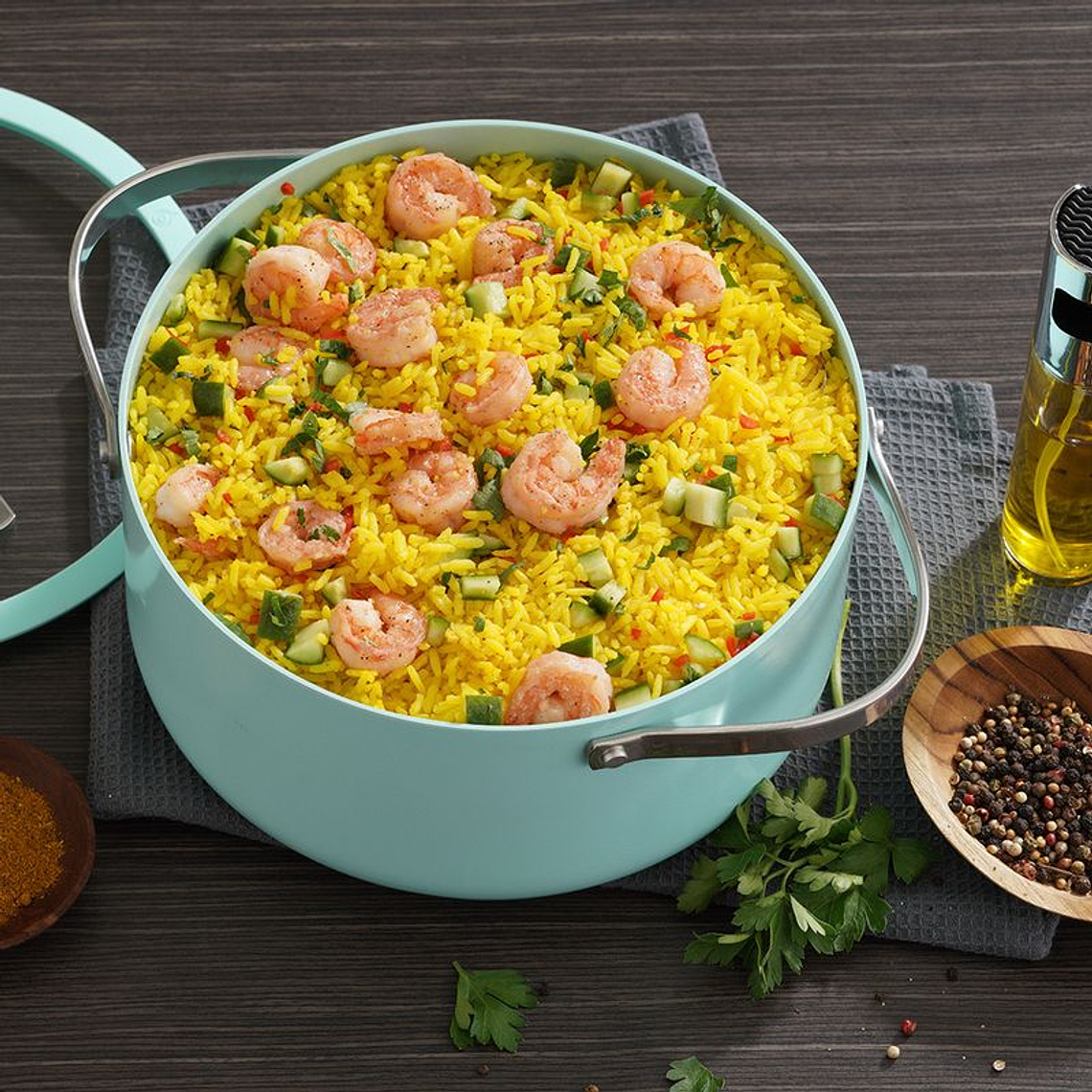 OLLA 24 CM CON TAPA DE VIDRIO MENTA UNIVERSAL 3