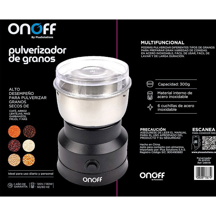Pulverizador de Granos 300 gr / OnOff 3