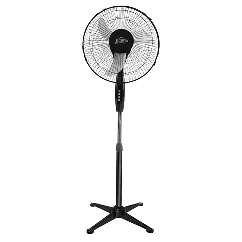 Ventilador Pedestal 16" Negro / Home Elements