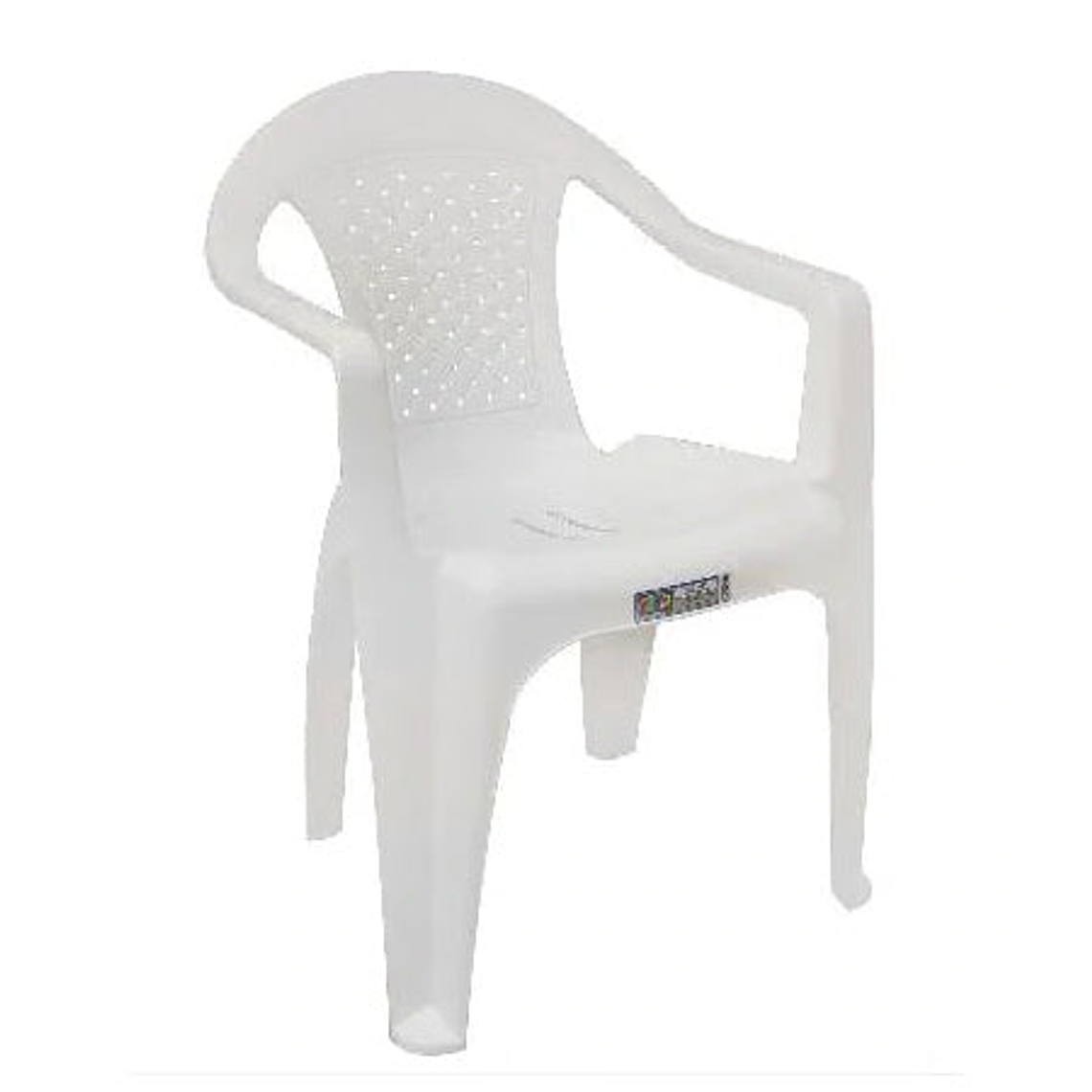 Silla Bambú con Brazos Blanco / Rimoplasticas 1