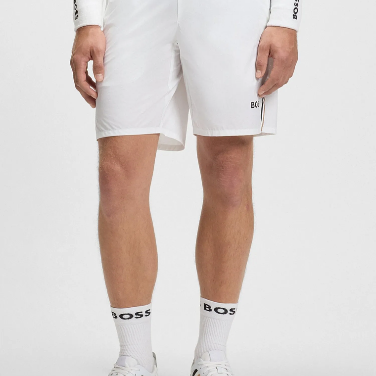 SHORTS DEPORTIVOS DE TENIS EN TEJIDO ELÁSTICO CON CONTROL DE LA HUMEDAD SHORTS REGULAR FIT HOMBRE 4