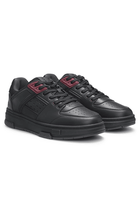 TENIS HUGO X RB CON LOGO CON DIBUJO DE TORO Y PERFORACIONES TENIS HOMBRE