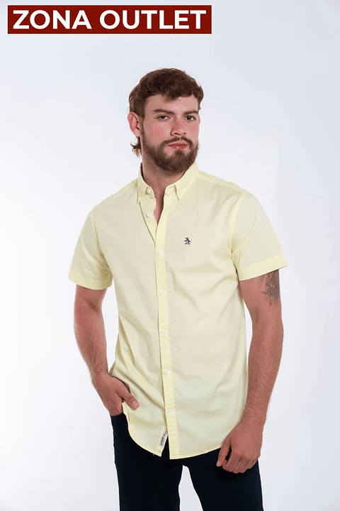 Camisa Hombre Manga Corta Penguin