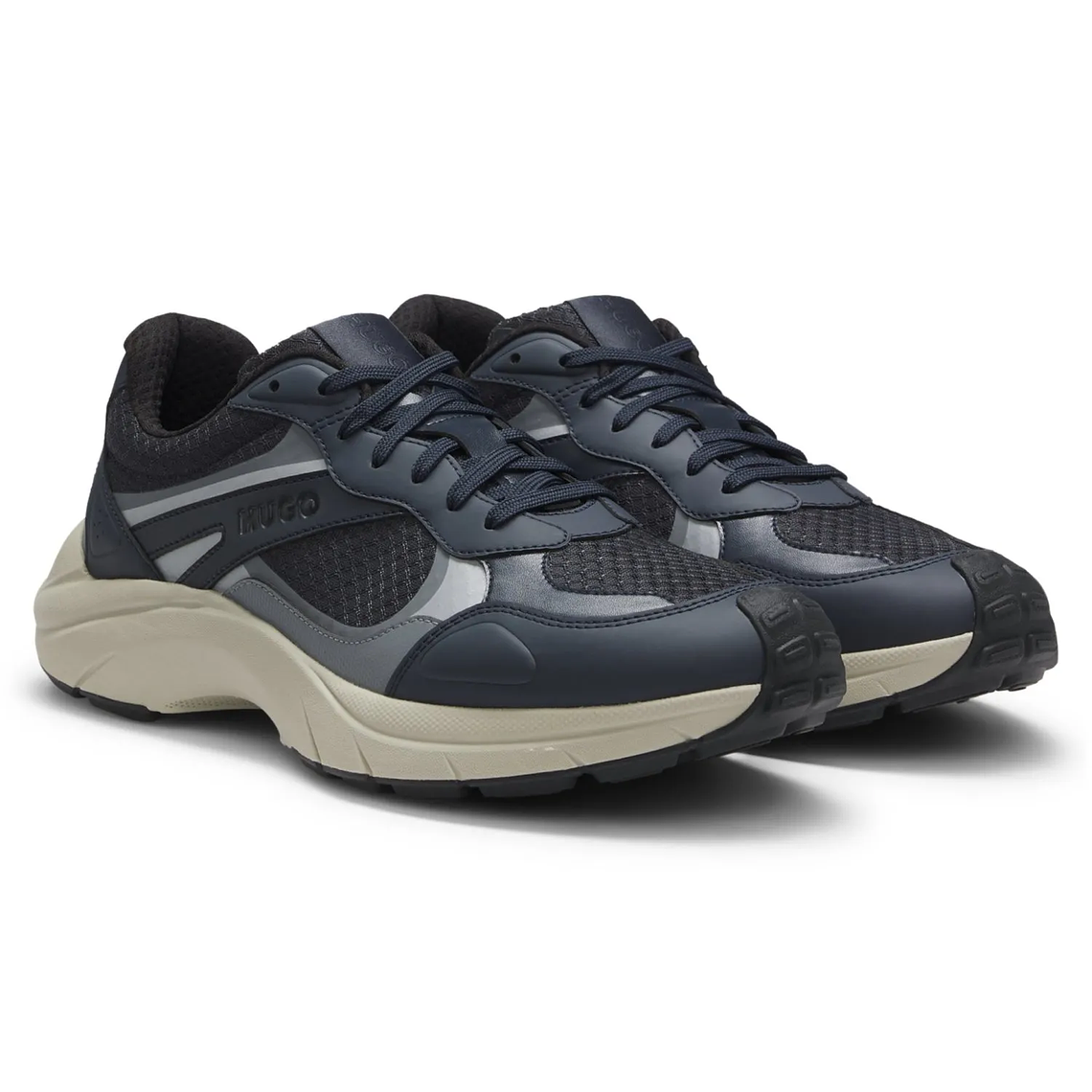 TENIS DE PIEL SINTÉTICA Y MALLA TENIS HOMBRE 1