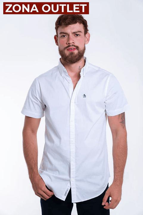 Camisa Hombre Manga Corta Penguin