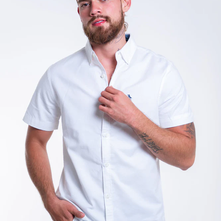 Camisa Hombre Manga Corta Penguin Oxford 1