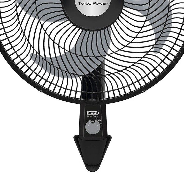 Ventilador SAMURAI Turbo Power Pared Negro 4