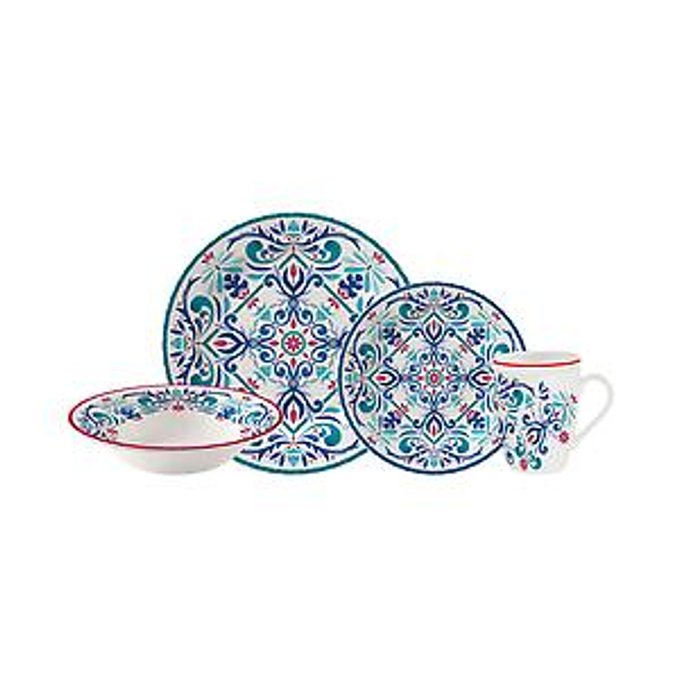 Vajilla Corona Antonella 4 puestos 16 piezas 1