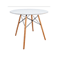 Mesa Roma blanca Redonda - Miniatura 1