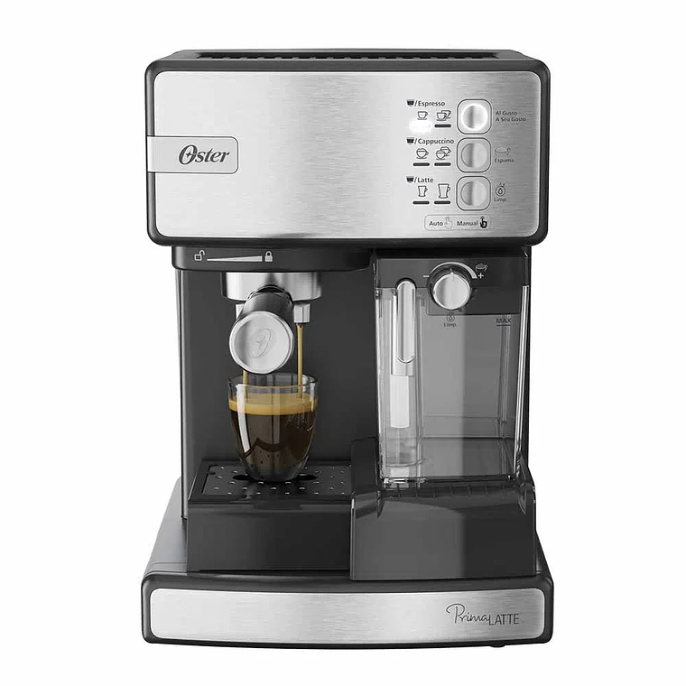 Cafetera Automática de Espresso PrimaLatte™ Plateada / Oster 1