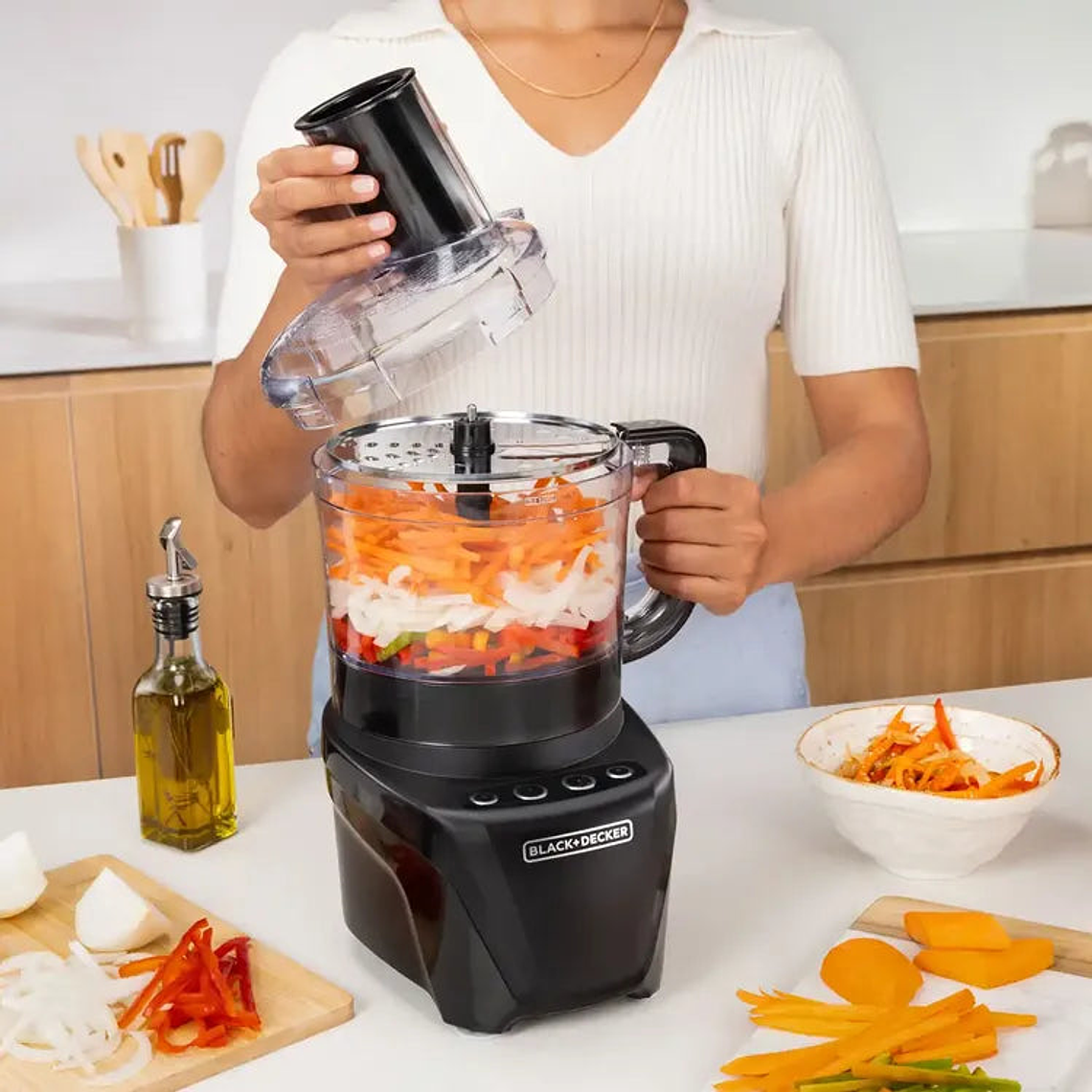Procesador de Alimentos 8 Tazas Negro / Black + Decker 4