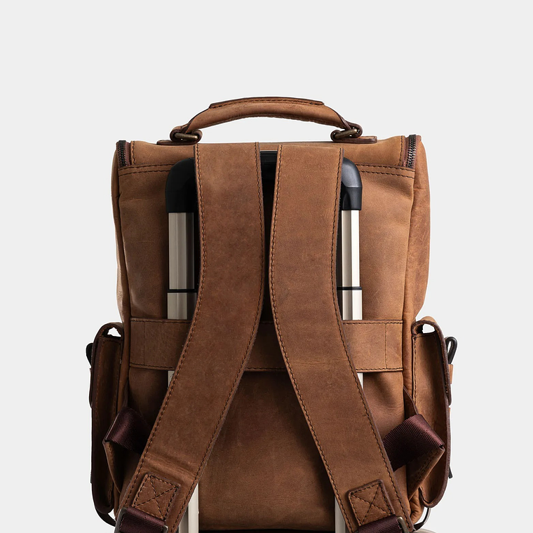 Morral Rioja de cuero vintage Miel 3