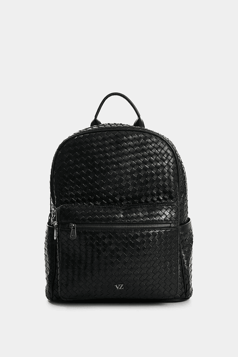 Morral de cuero trenzado para hombre Weave