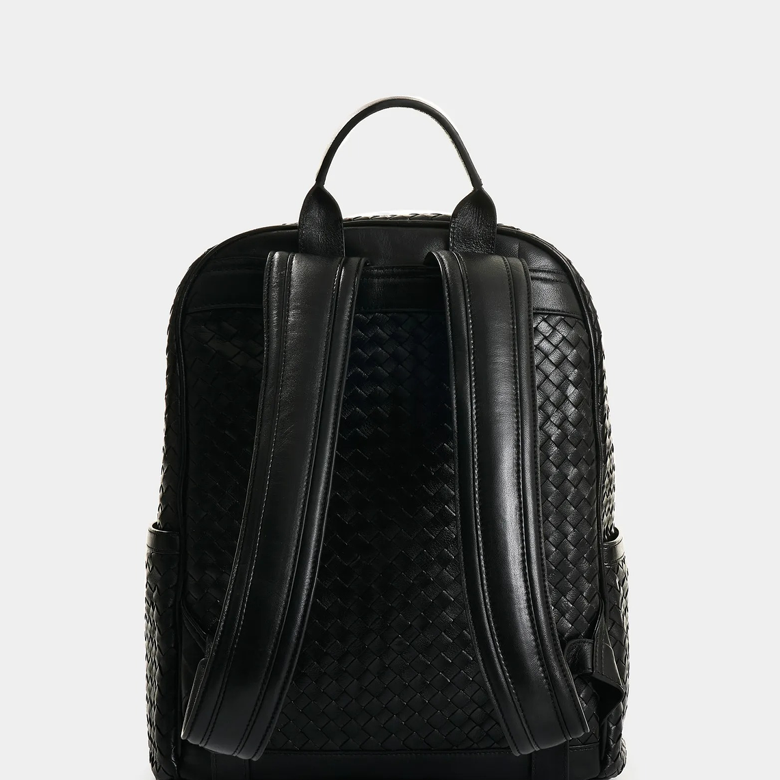 Morral de cuero trenzado para hombre Weave 4