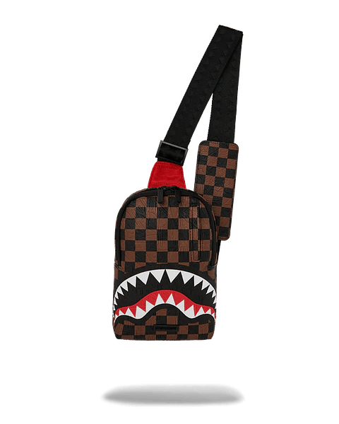 BOLSO DE MANO MARRÓN CHECK 2 SPRAYGROUND