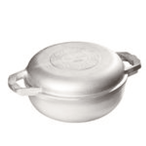 Caldero Redondo UNIVERSAL 24 centímetros, Tapa multifuncional/ Tapa Fundida/ Aluminio/ Ecologico/ Freir/ Arroces/ Asar