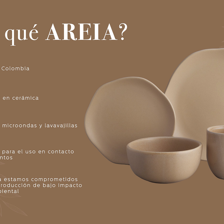 Vajilla Corona Areia 4 Puestos 16 Piezas 4