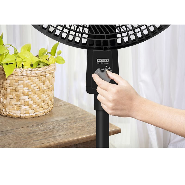 Ventilador de pedestal SAMURAI Air Power Negro 5