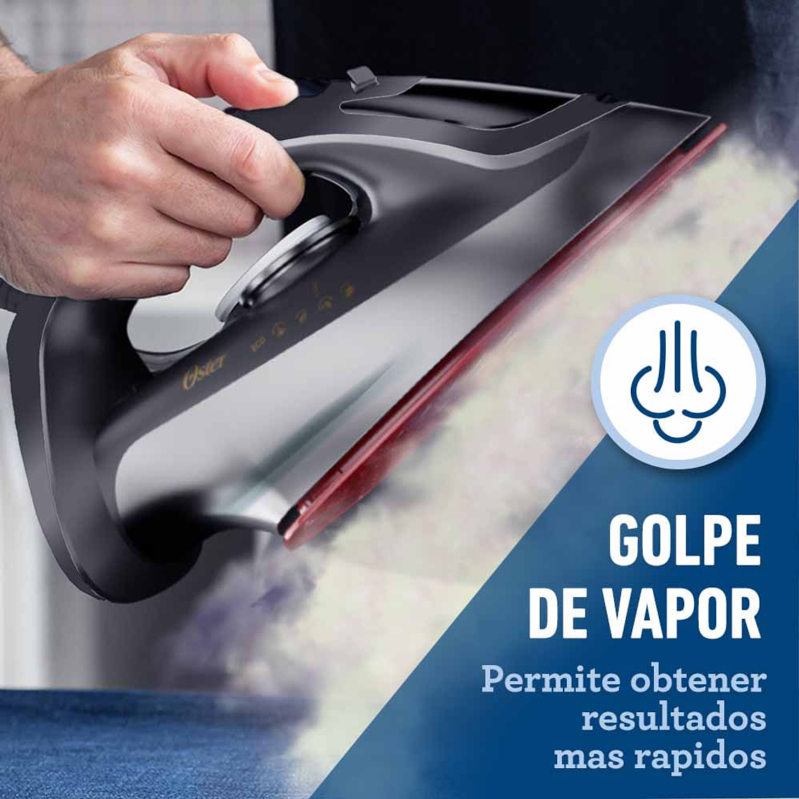 Oster® Plancha de Vapor, con Tecnología Aerocerámica, con Vapor Vertical. 5