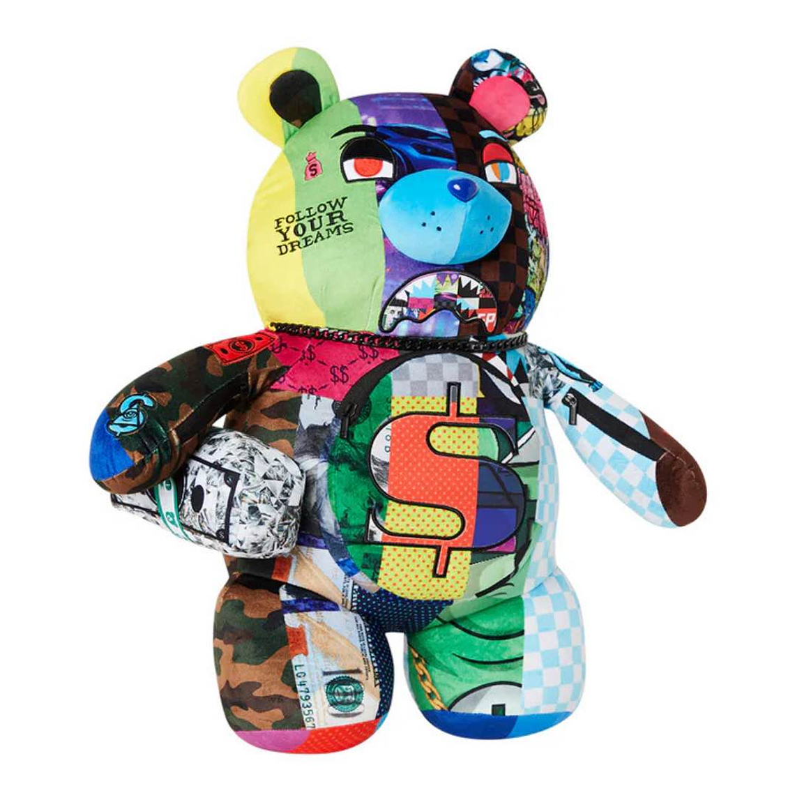 MOCHILA OSO MULTICOLOR MASTERPIECES SPRAYGROUND 2