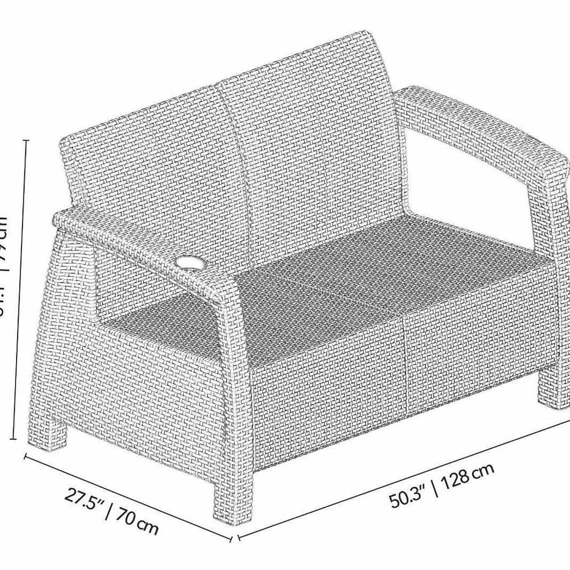 Juego de Sala Ferrara Premium Wengue / MQ 4