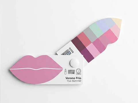 Paleta para labiales, cabello y maquillaje