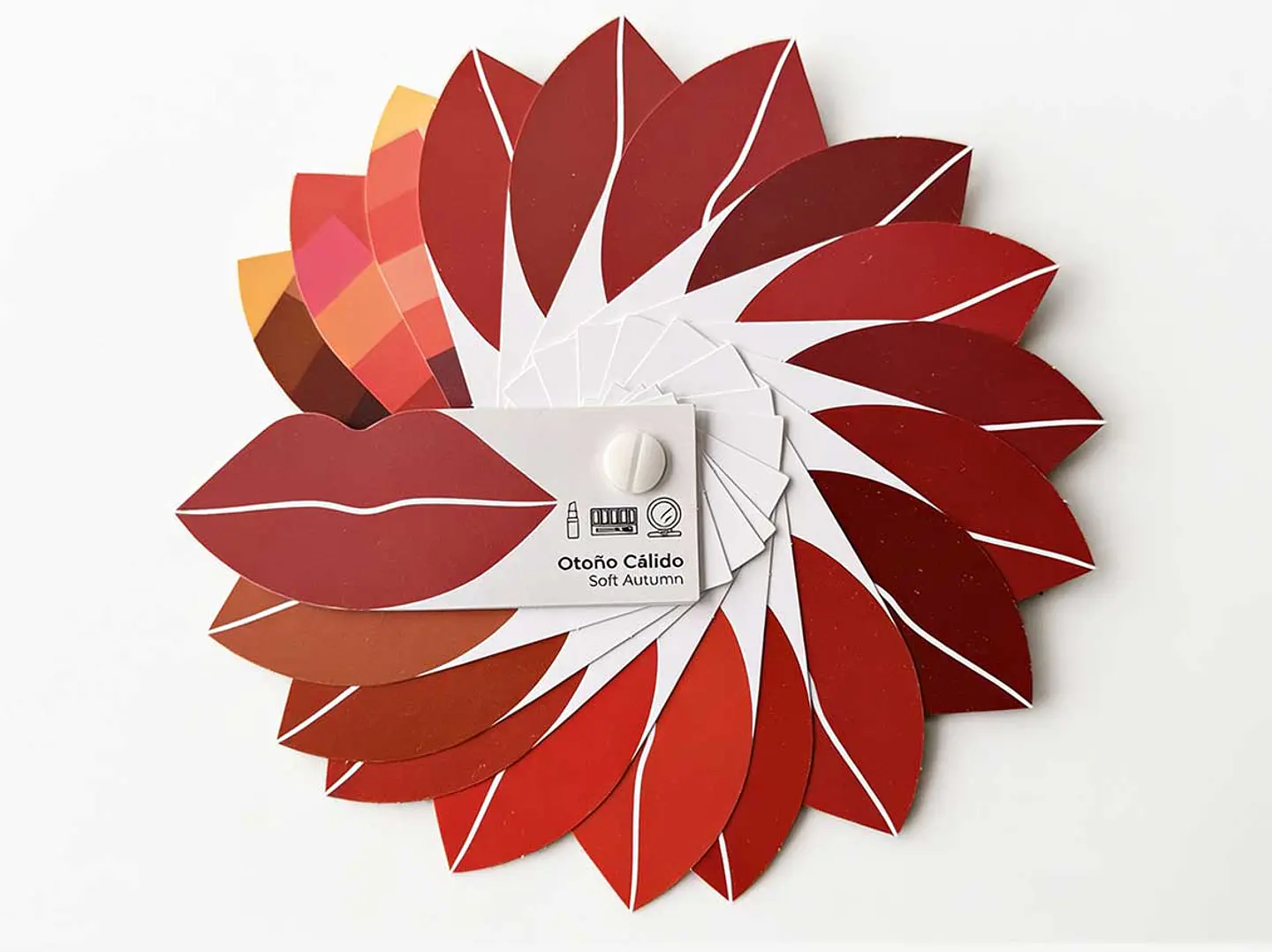 Paleta para labiales, cabello y maquillaje 1