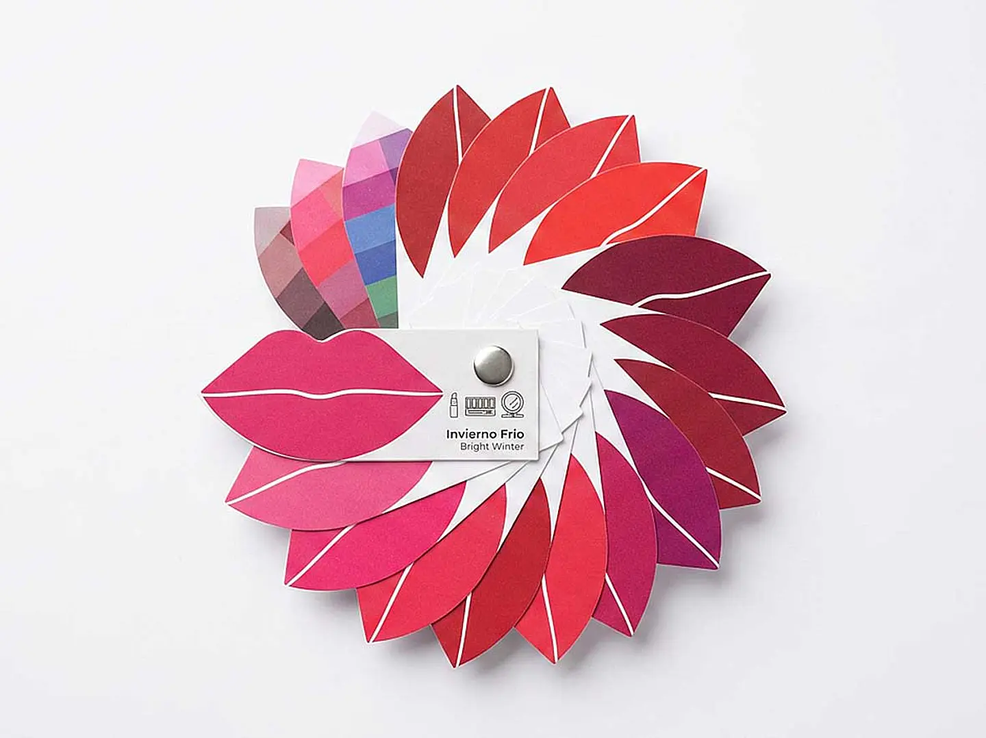 Paleta para labiales, cabello y maquillaje 1