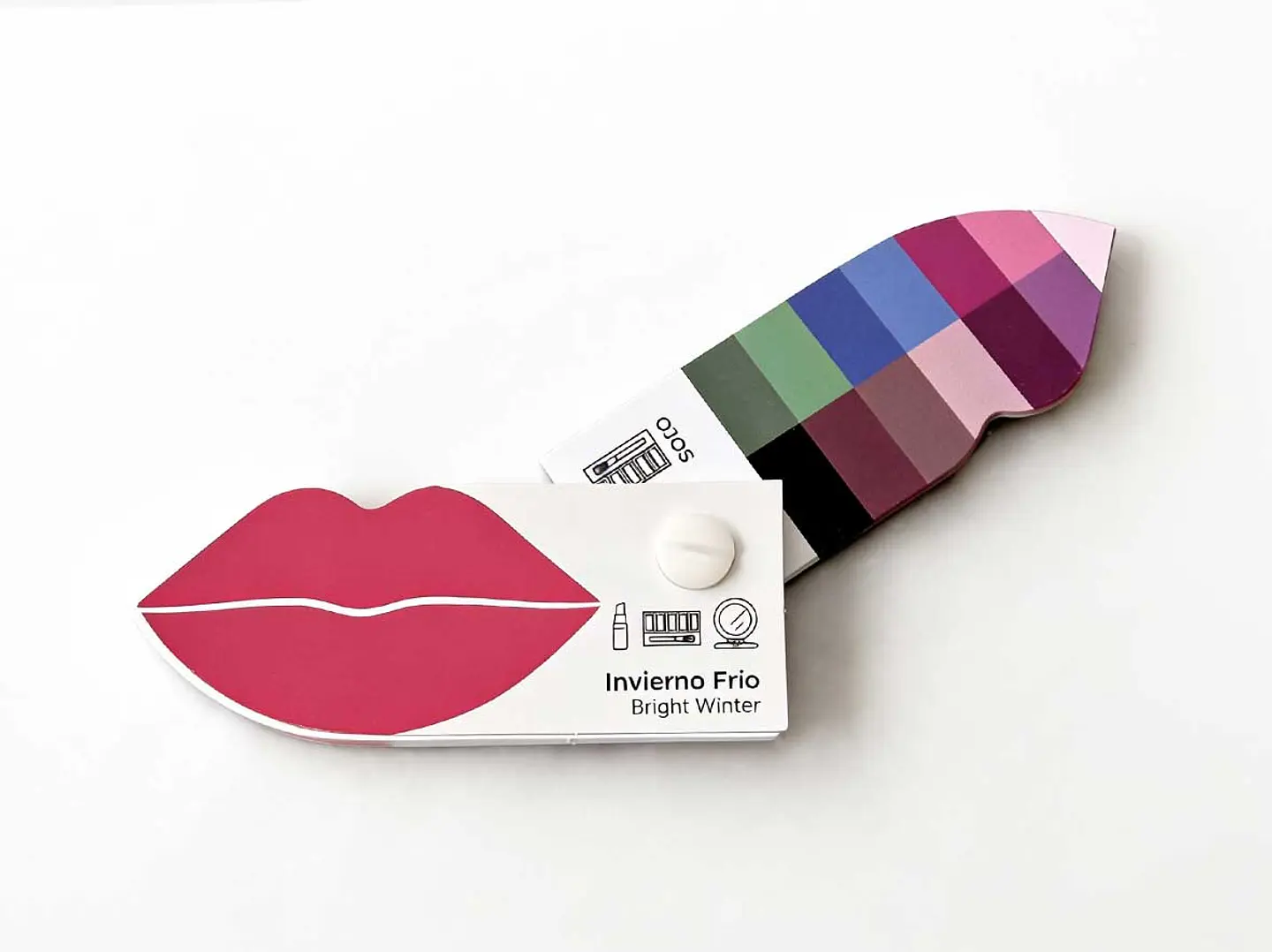 Paleta para labiales, cabello y maquillaje 2