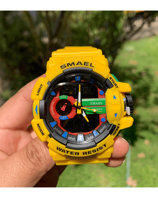 Reloj smael 1155 amarillo +56933233889