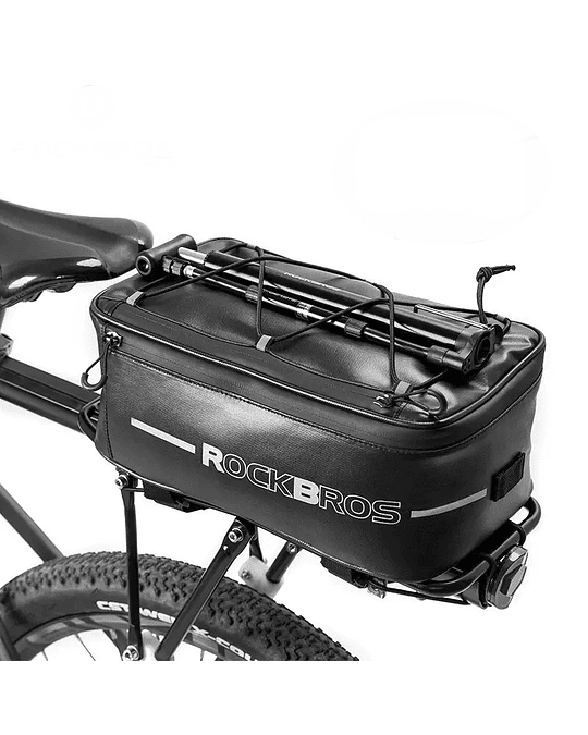 Bolso Parrilla Bicicleta Rockbros Ergonomico Con 4 Litros De Capacidad +56933233889