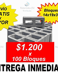 Bloques de Hormigón $1200 Unidad, Precio por Pallet de 100 Unidades +56966043239