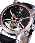 Reloj forsining automatico tourbillion negro dorado  +56933233889