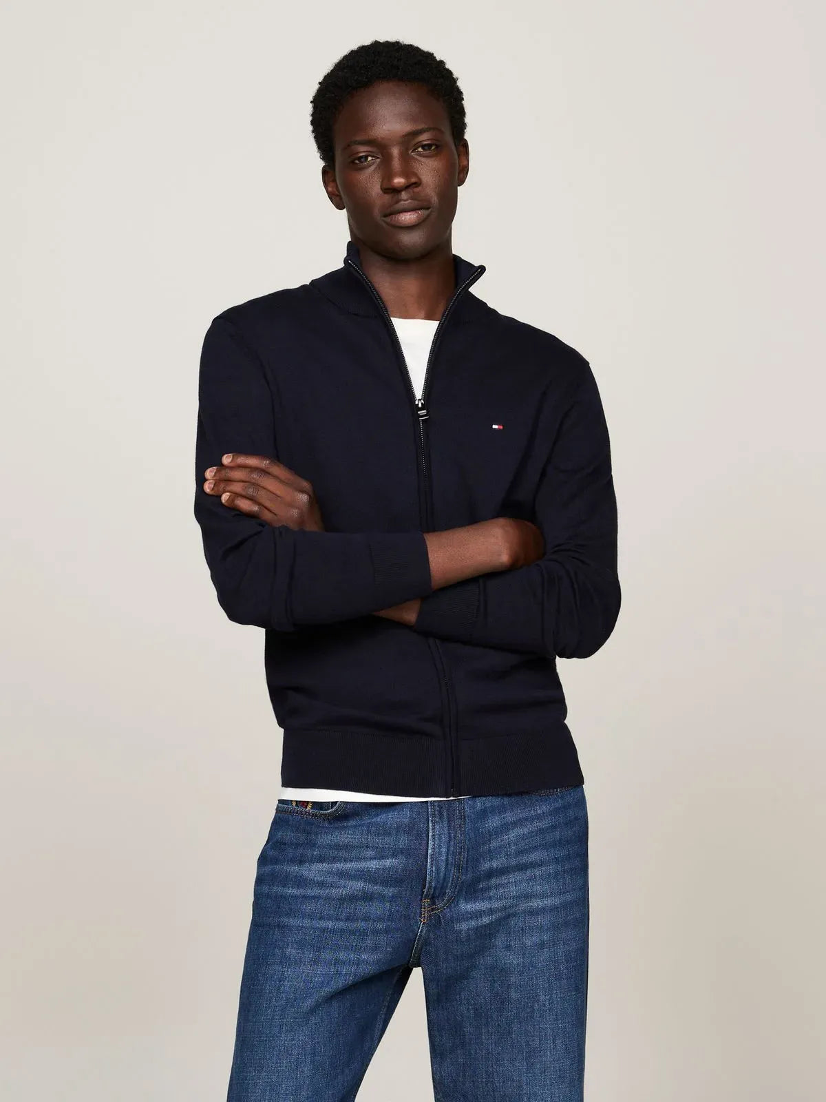 SWEATSHIRT ESSENTIAL COTTON ZIP THRU 1