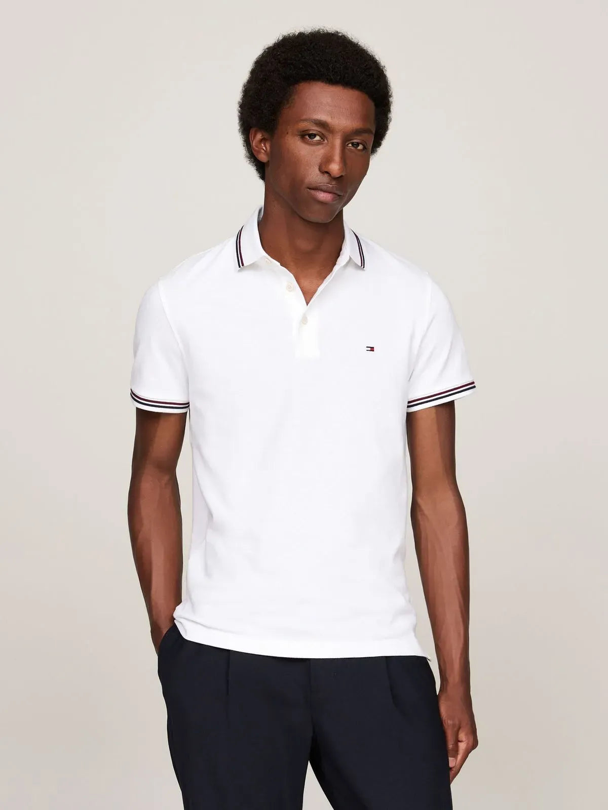 POLO M/C TIPPED SLIM FIT POLO TH 1