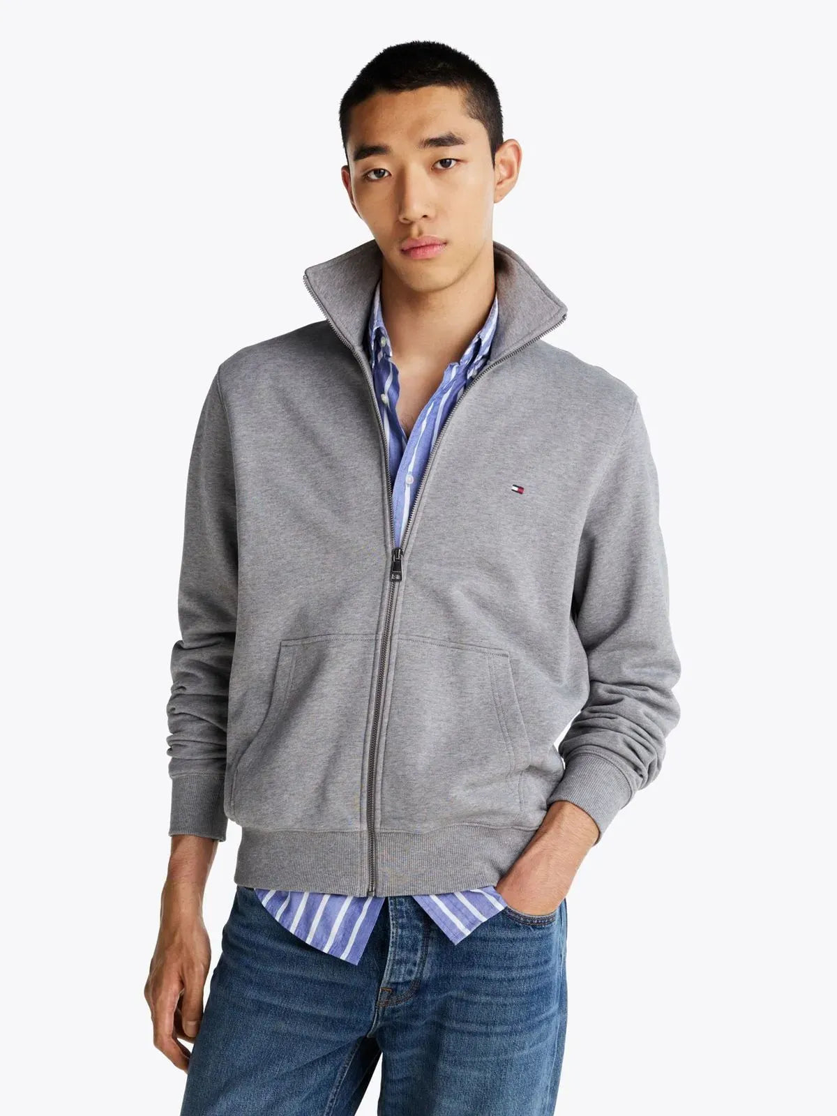 SWEATSHIRT ESSENTIAL TERRY ZT STAND COLLA TH 2