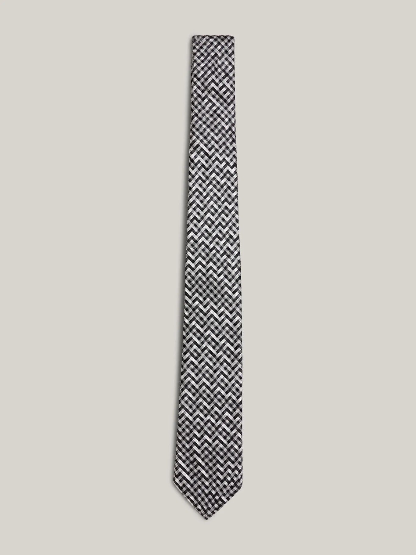 CORBATA WOVEN GINGHAM TIE TH 1