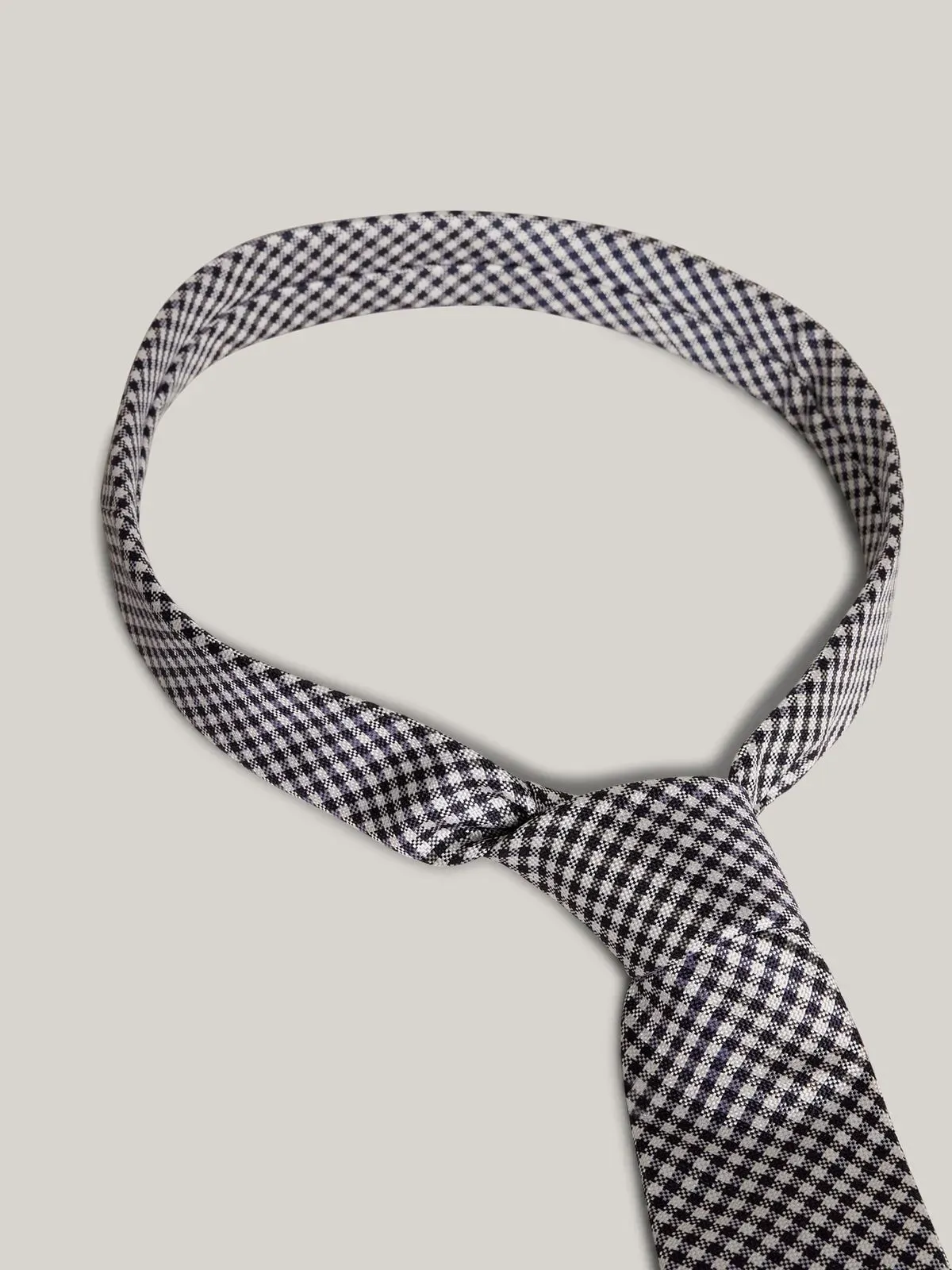 CORBATA WOVEN GINGHAM TIE TH 2