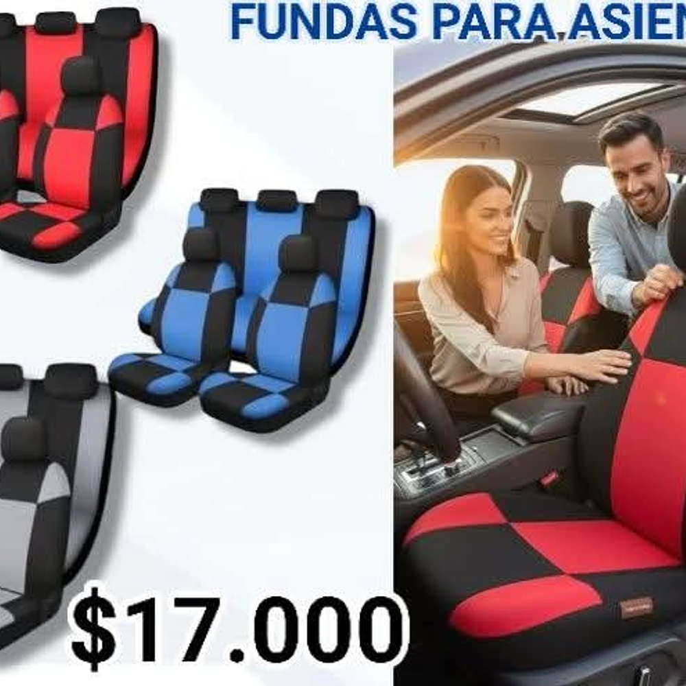 FUNDAS PARA ASIENTO VEHÍCULAR 