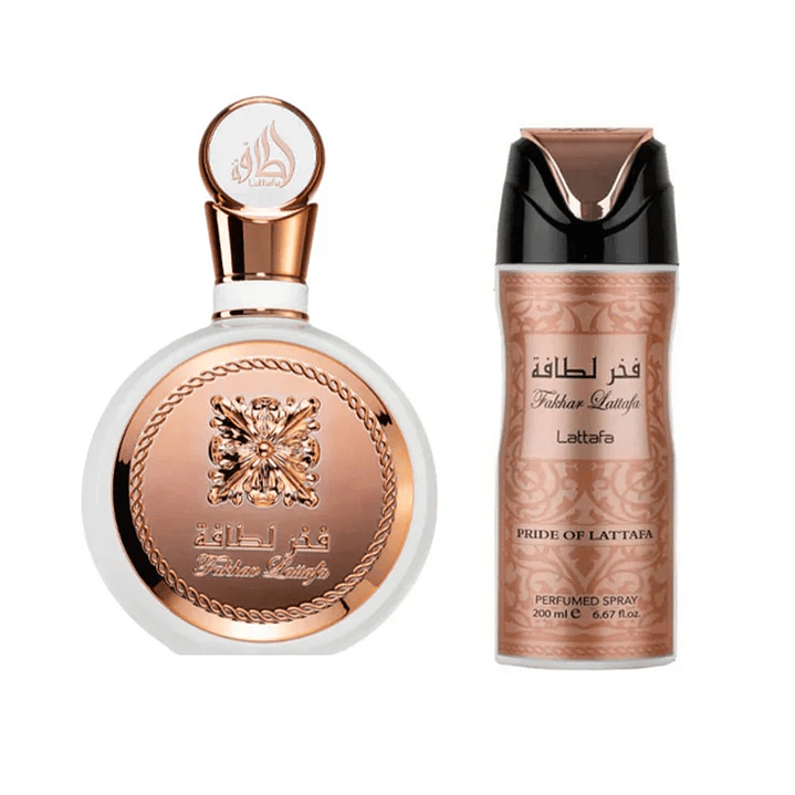 Fakhar Women EDP 100 ml + Deo Spray 200 ml Set 2 piezas 1